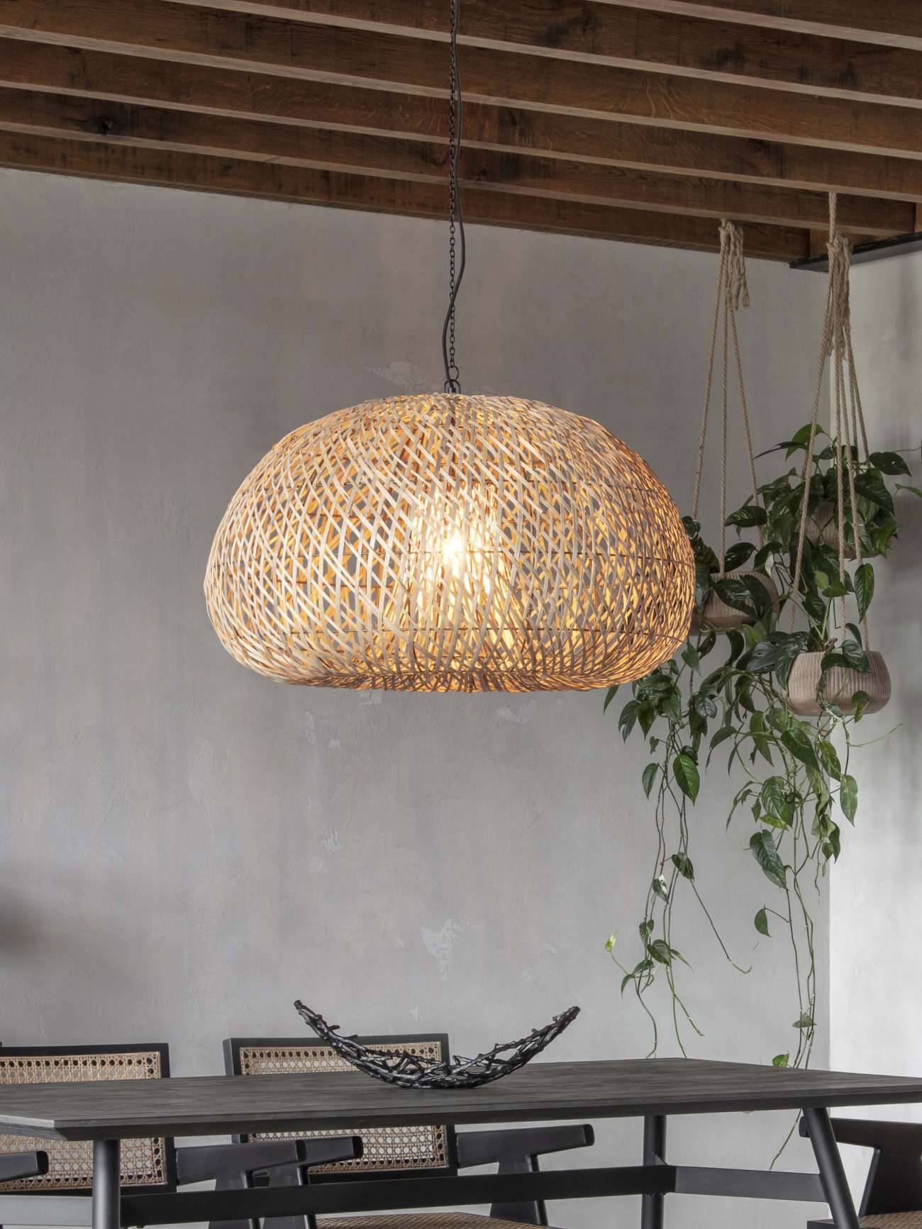 Samur Natural Rattan Pendant Light